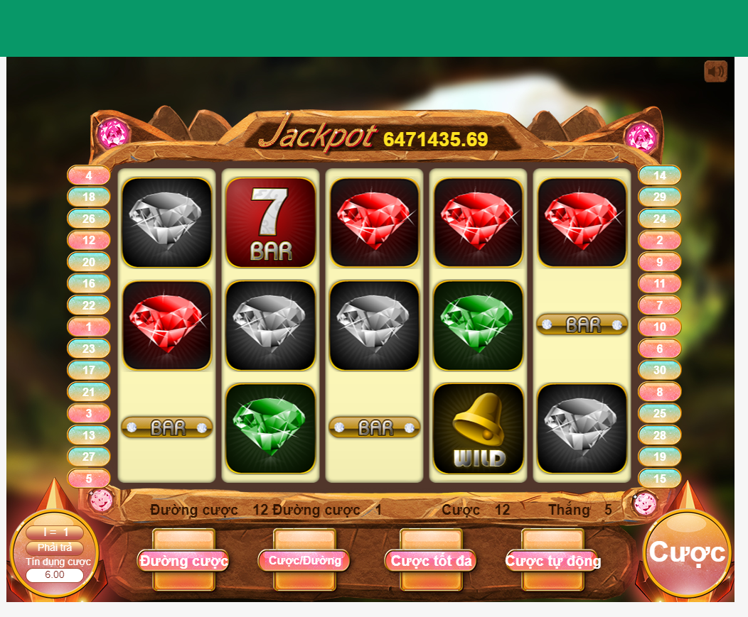 Hướng dẫn chơi Slot Jewel tại Bamboo21