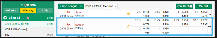 Soi Kèo Thụy Điển vs Estonia 0h00 Ngày 20/11/2023