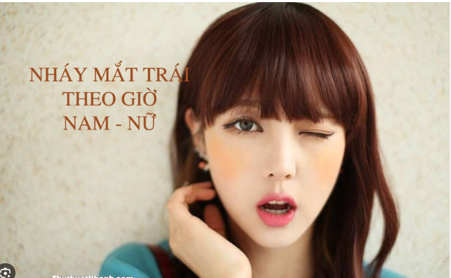 Giật mắt trái là điềm gì?