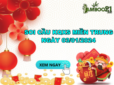 Dự Đoán XSMT 03/01/2024