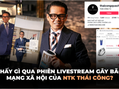 Thái Công bán hàng livestream với giá trên trời