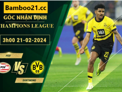 Nhận Định Soi Kèo PSV Vs Dortmund, 3h00 Ngày 21/2/2024