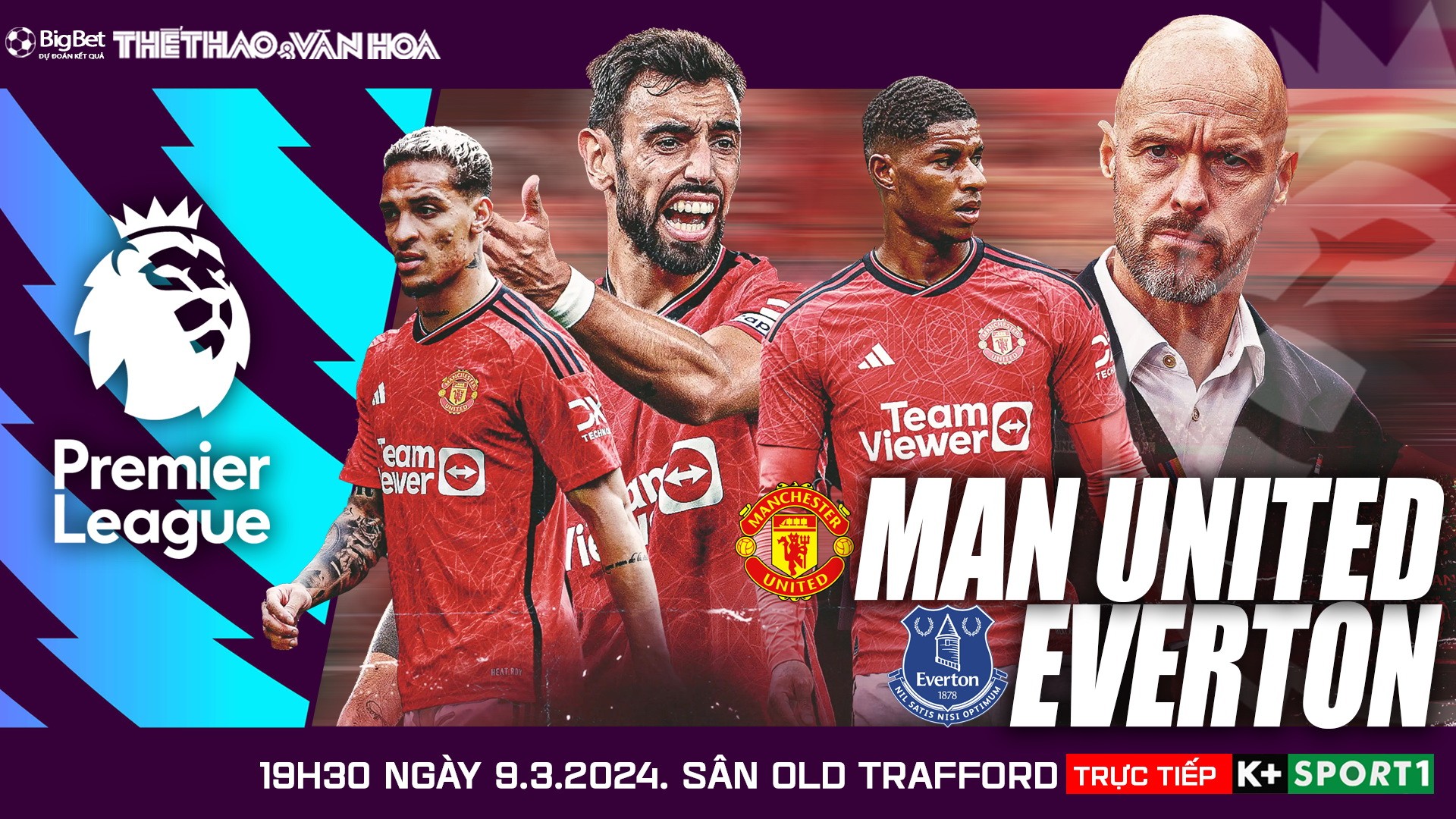 Nhận Định Trận Đấu Man Utd Vs Everton, 19h30 Ngày 9/3/2024