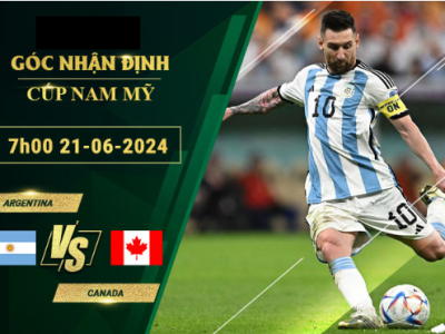 Soi Kèo Argentina Vs Canada, 7h00 Ngày 21/6/2024