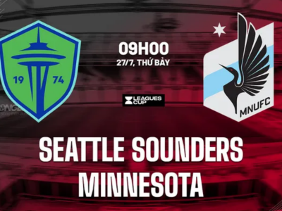 Seattle Sounders vs Minnesota, 9h00 ngày 27/7