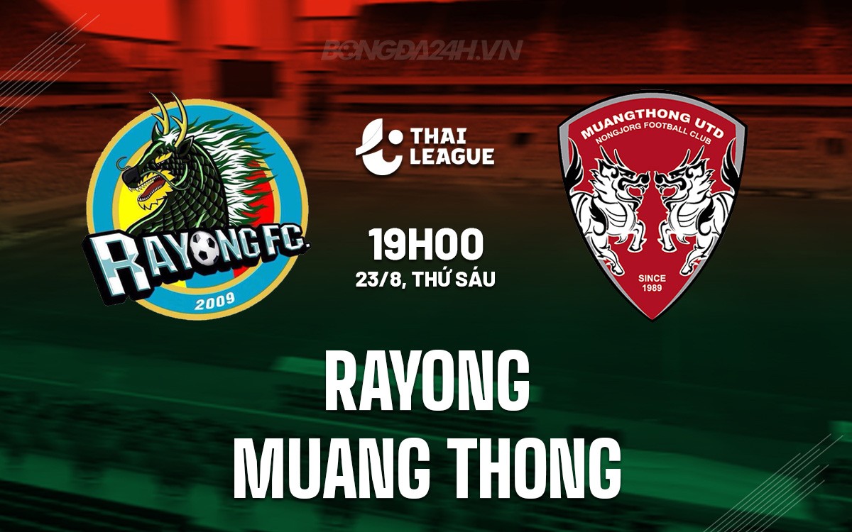 kèo Rayong FC vs Muang Thong United