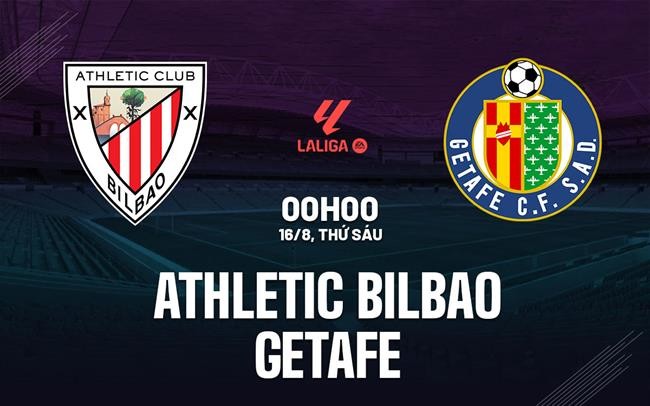 Soi kèo Athletic Bilbao vs Getafe, 0h00 ngày 16/8/2024