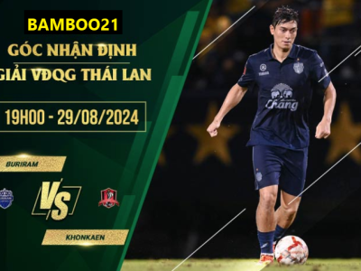 Soi kèo Buriram vs Khonkaen, 19h00 ngày 29/8/2024