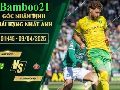 Soi kèo Norwich vs Sunderland, 1h45 ngày 9/4/2025